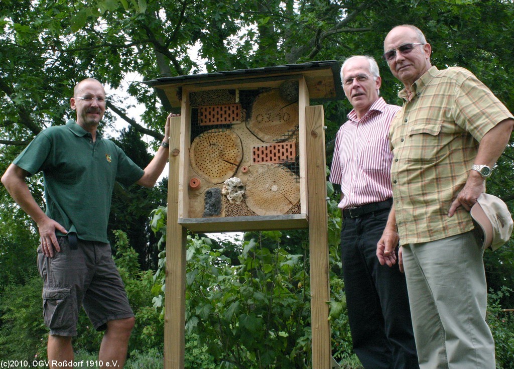 Insektenhotel im Lehrgarten