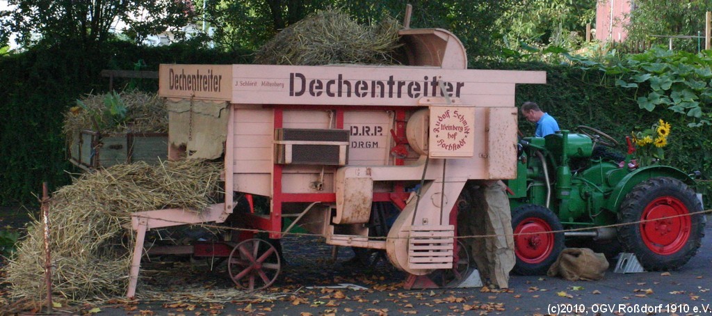 Historische Dreschmaschine