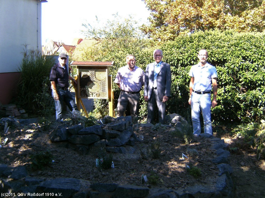 Insektenhotel und Kruterspirale im Rodorfer Kindergarten