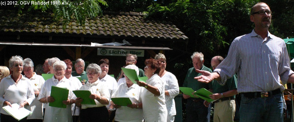 OGV-Mirabellenchor beim Sommerfest 2012