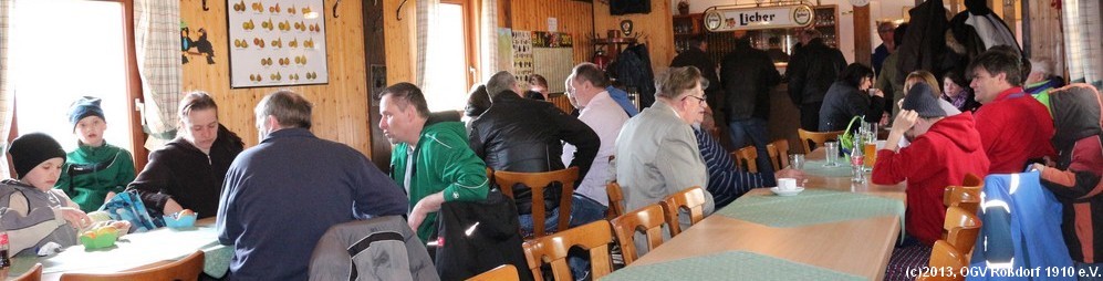 Gste im Vereinsheim Mirabellchen am Ostermontag 2013