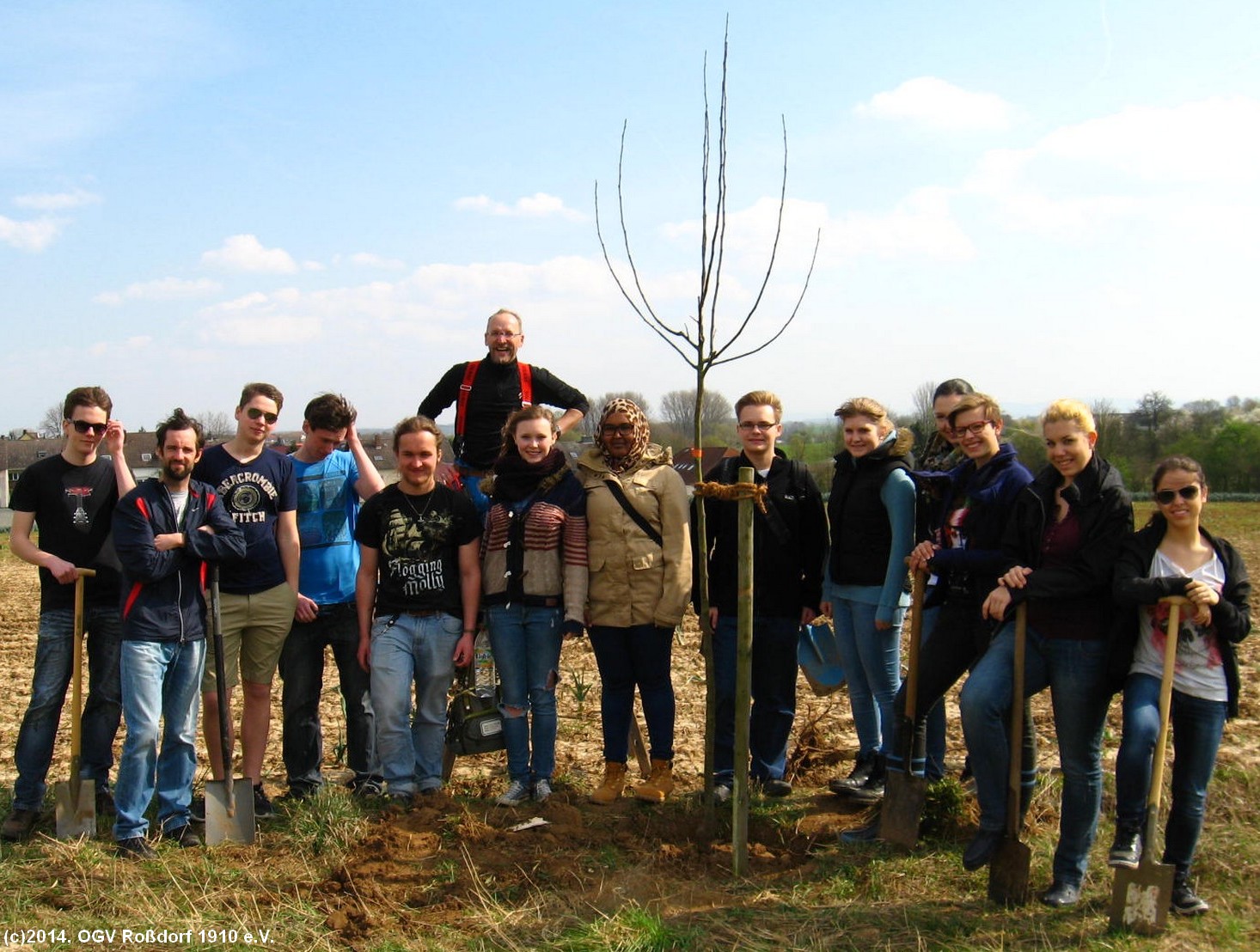 Pflanzaktion Lichtenberg Oberstufengymnasium Bruchkbel Mrz 2014